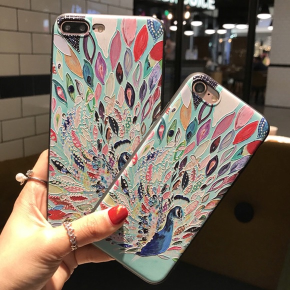 NEW iPhone 7/8 Peacock Soft TPU Case - Picture 3 of 5
